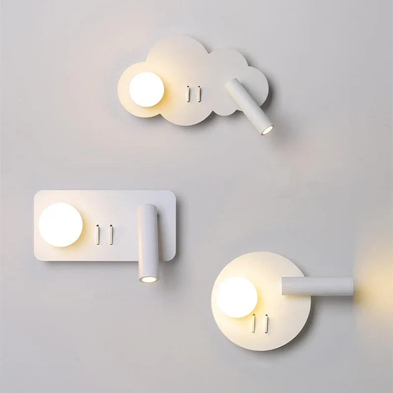 Afralia™ Cloud Wall Lamp - Modern Nordic Minimalist Bedroom Lamp for Children's Room