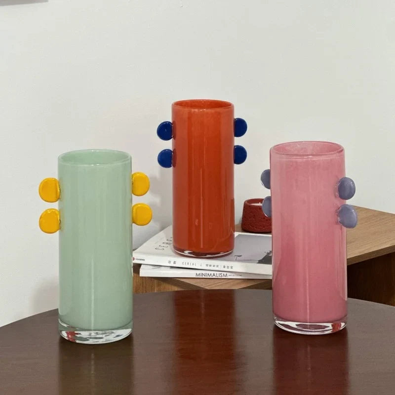 Afralia™ Geometric Glass Vase Color Patches Hydroponics Terrarium Home Decoration