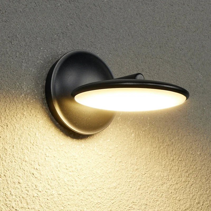 Afralia™ Rotatable Outdoor Wall Lamp with Waterproof LED Lighting