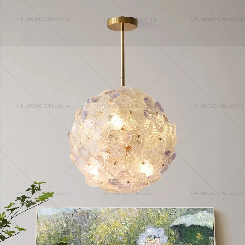 Afralia™ Sweet Cherry Petals Chandelier Study Lamps