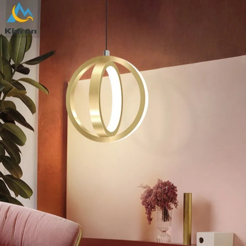 Afralia™ LED Iron Art Small Chandelier for Bedroom Study Living Room Decor