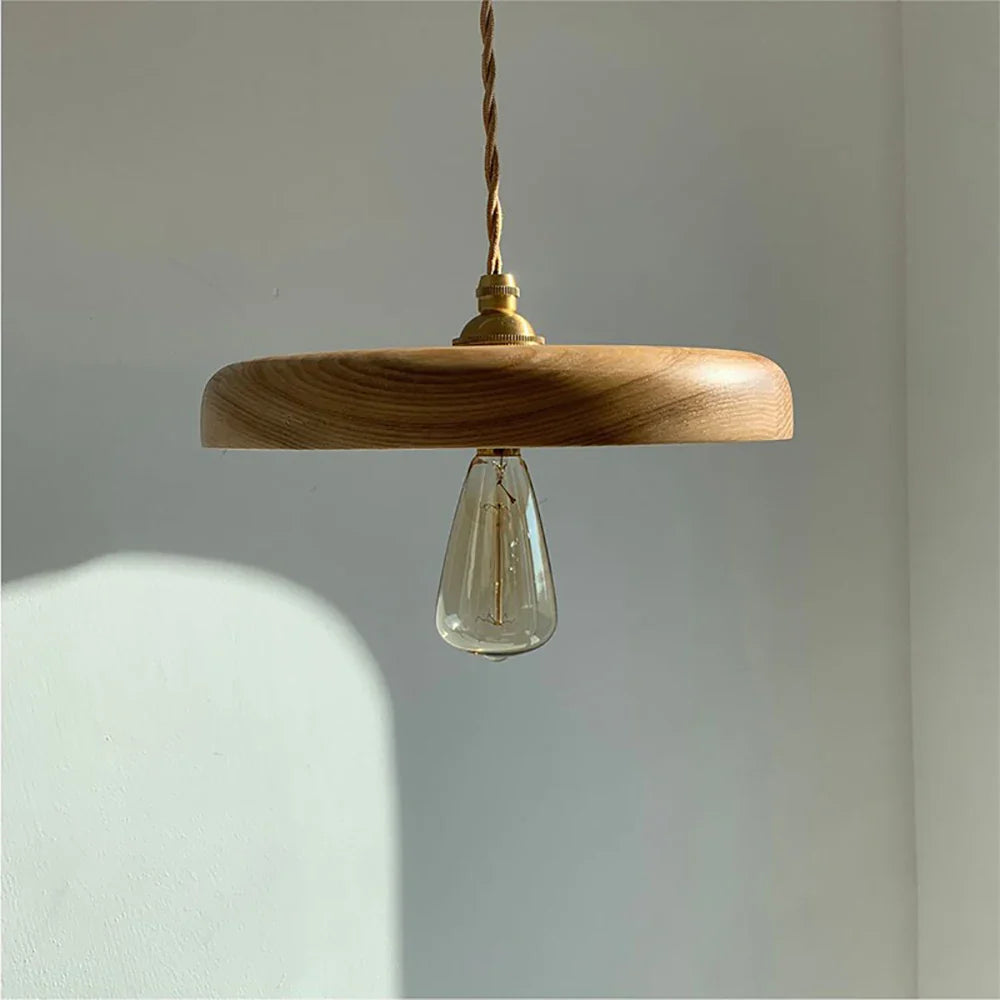 Afralia™ Wood Pendant Lights, Creative Art Hanging Lamps for Restaurant, Bar, Bedside