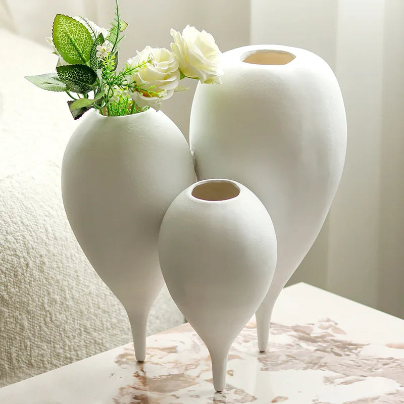 Afralia™ Balloon Geometric Vase Trio for Flower Arrangement Home Decor & Resin Crafts