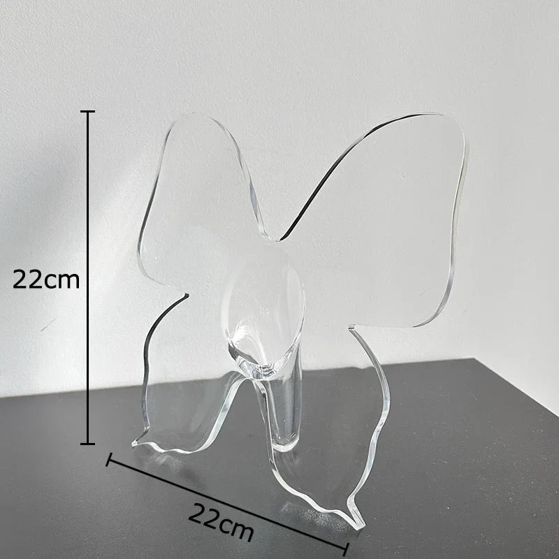 Afralia™ Butterfly Vase: Desk Decor, Flower Arrangement Pot for Room Aesthetic