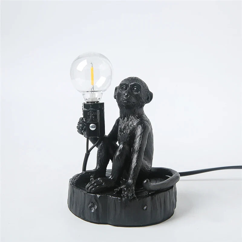 Afralia™ Monkey LED Table Lamp for Home Decor and Children's Room