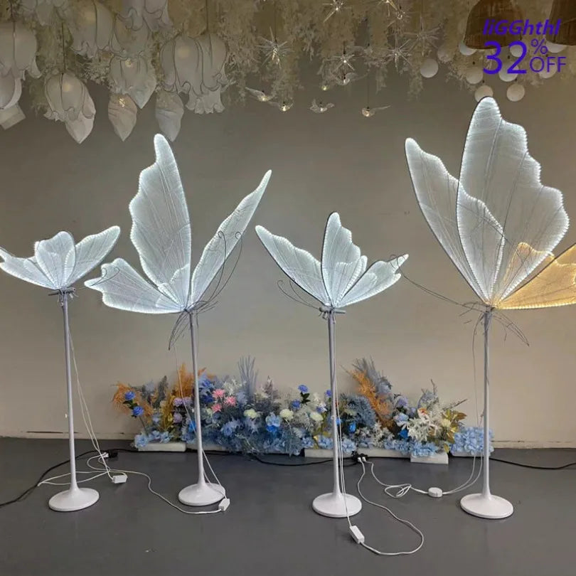 Afralia™ Lace Butterfly LED Wedding Decoration Lamp