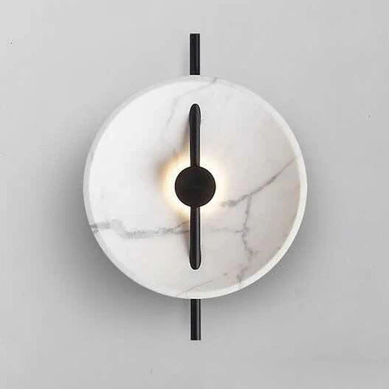 Afralia™ Nordic Marble LED Sconce Wall Lamp for Elegant Living Room and Bedroom
