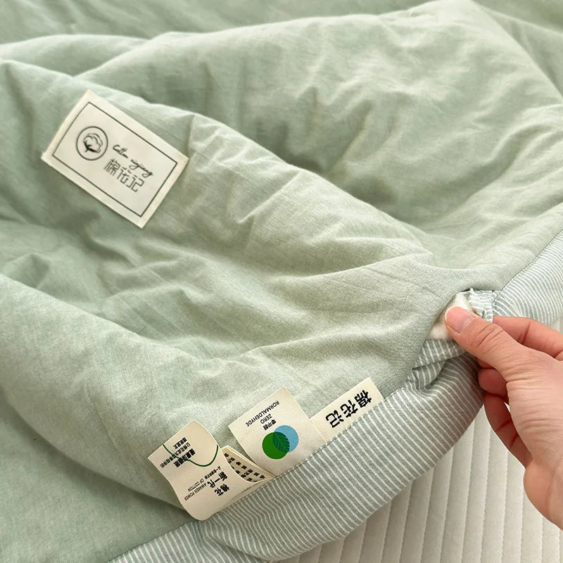 Afralia™ Cotton Summer Cooling Blanket | Soft Breathable Quilted Quilt