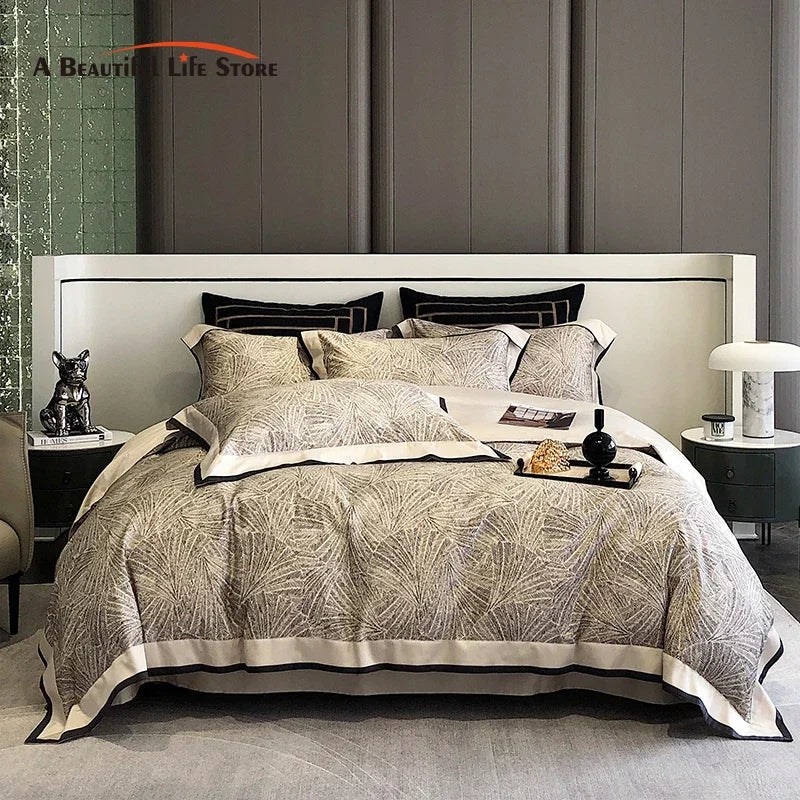 Afralia™ Luxury 100S Egyptian Cotton Bedding Set with American Digital Printing