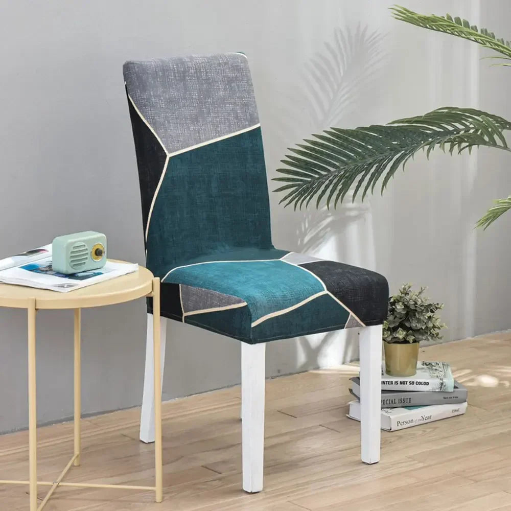 Afralia™ Geometric Stretch Chair Cover Slipcovers | Elastic Seat Case