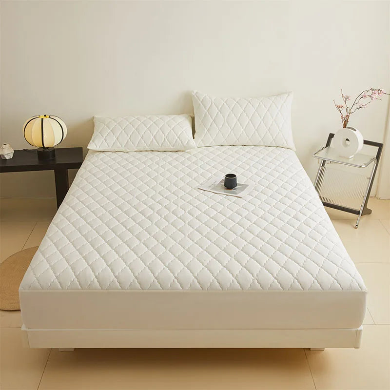 Afralia™ Waterproof Quilted Mattress Cover with Elastic Band