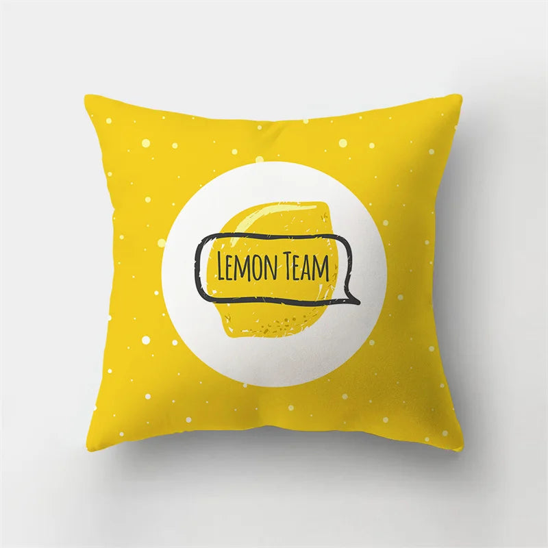 Afralia™ Yellow Duck Animal Cushion Cover - Geometric Sofa Decor