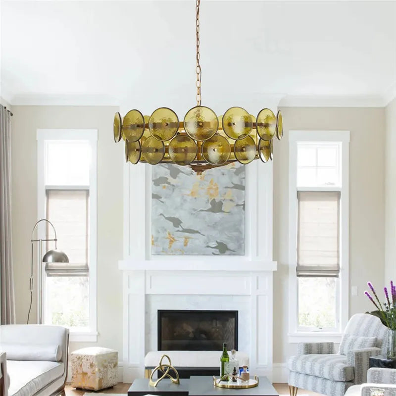 Afralia™ Crystal Pendant Light French Retro Design for Villa Bedroom Living Room
