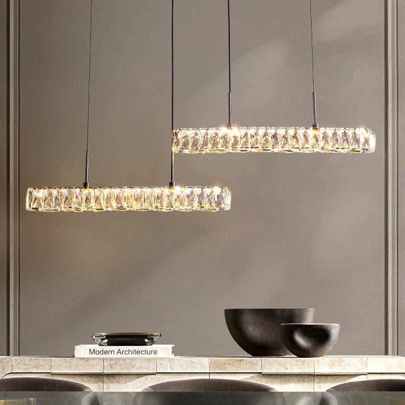 Afralia™ LED Crystal Chandeliers: Modern Luxury Lighting for Dining Room, Bar, and Home décor.
