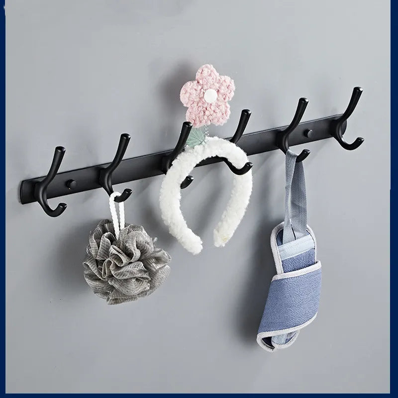 Afralia™ Towel Hanger Hooks Kitchen Bathroom Key Holder Wall Mounted Hardware