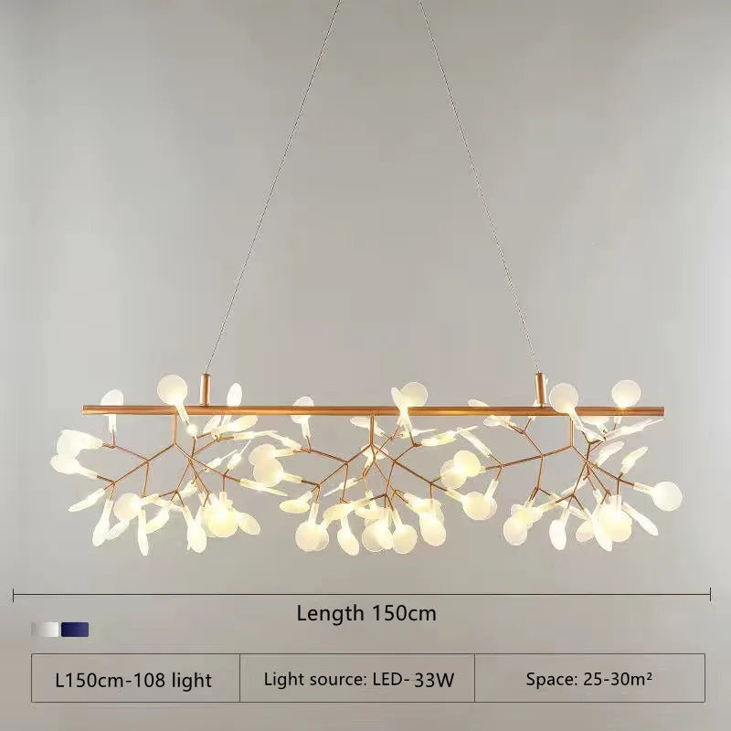 Afralia™ Firefly LED Chandelier: Modern Luxury Rings Pendant Lamp for Living Room & Kitchen