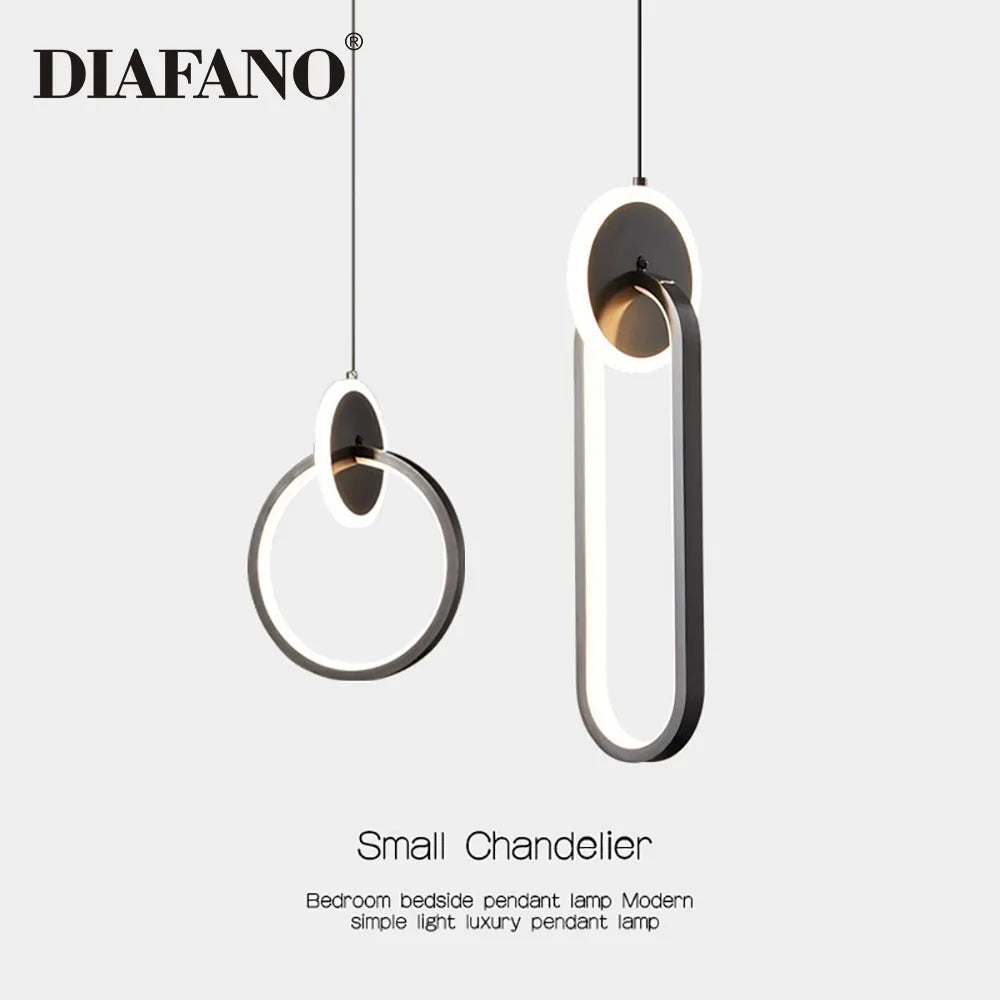 Nordic LED Pendant Chandelier for Bedroom Living Room Restaurant Decor by Afralia™