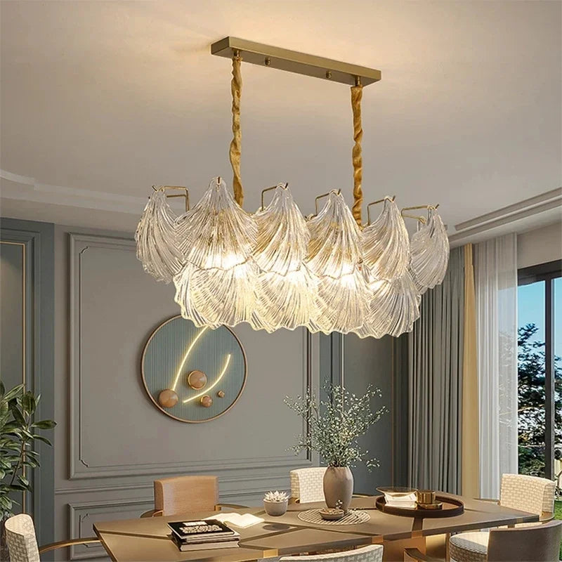 Afralia™ Crystal Glass Chandelier: Luxury Retro Pendant Light for Dining, Living, Bedroom Decor