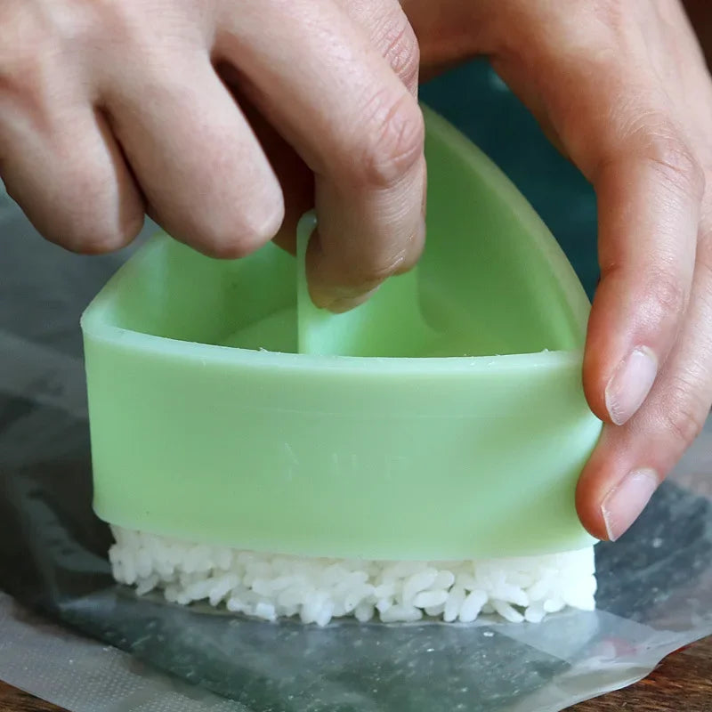 Afralia™ Sushi Mold Onigiri Rice Ball Press Triangular Maker Kit Japanese Bento Accessory