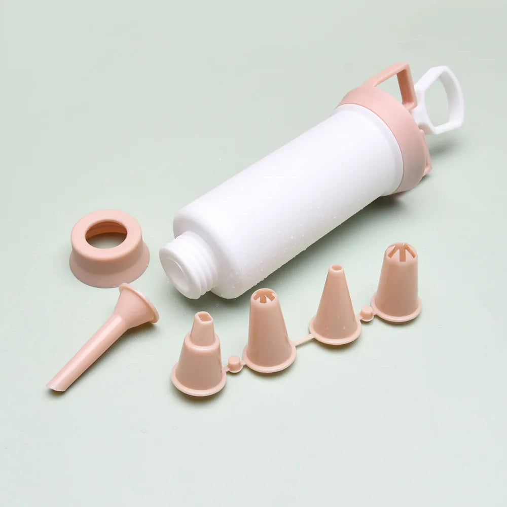 Afralia™ Cake Cream Decorating Gun Set: DIY Pastry Nozzles & Flower Piece for Muffins