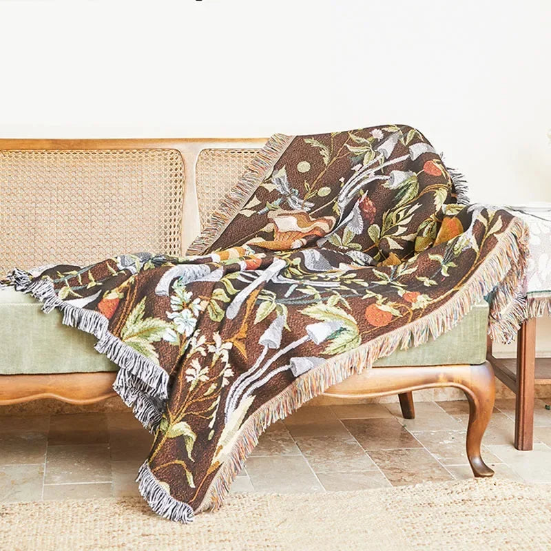 Afralia™ Nordic Bohemian Blanket: Versatile Bed & Sofa Cover, Ethnic Picnic Blanket, Outdoor Camping Essential, Tablecloth