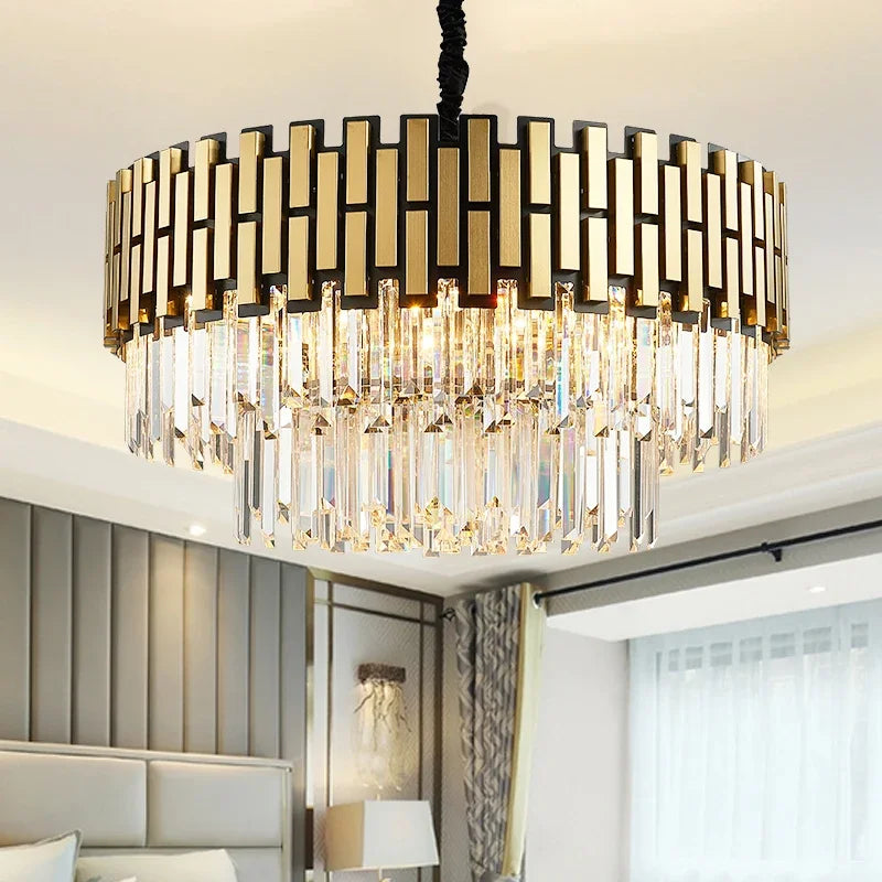 Afralia™ LED Classic Ceiling Pendant Chandelier for Living Room Dining Table Lighting