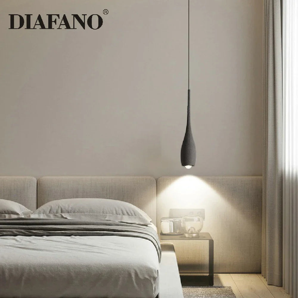 Afralia™ Cement Pendant Light LED Industrial Retro Ceiling Lamp Hanging Lights