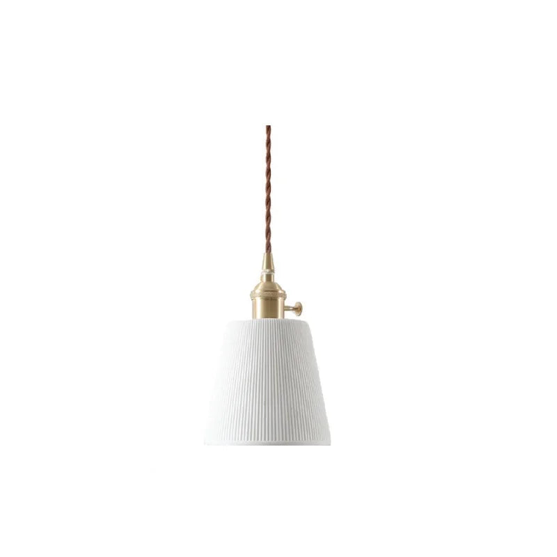Afralia™ Ceramic LED Hanging Lamp Japenese Style Pendant Lighting for Home Deco