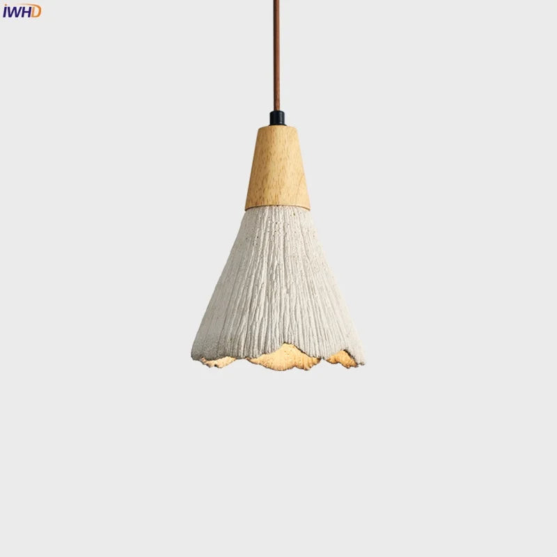 Afralia™ Cement LED Pendant Lamps | Vintage Hanging Light for Home Decor & Dining