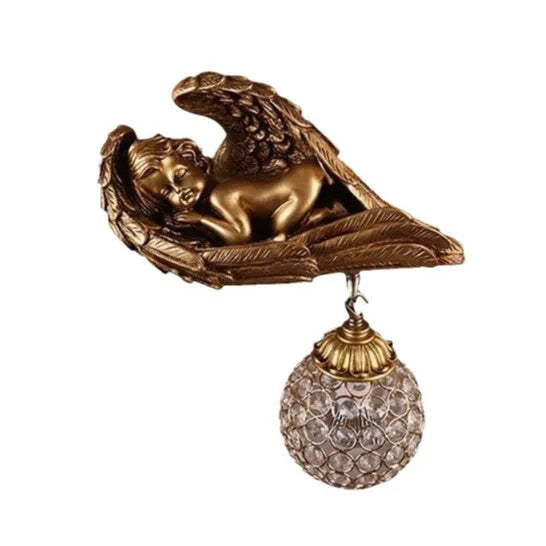 Afralia™ Little Angel Wall Lamp: Creative Bedroom Decor for Living Room & Children's Spaces