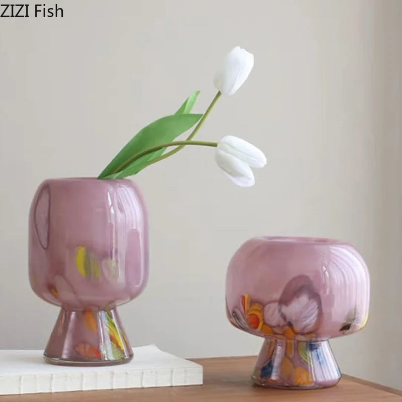 Glass Vase Hydroponics Plant Pots Afralia - Artistic Floral Room Decor