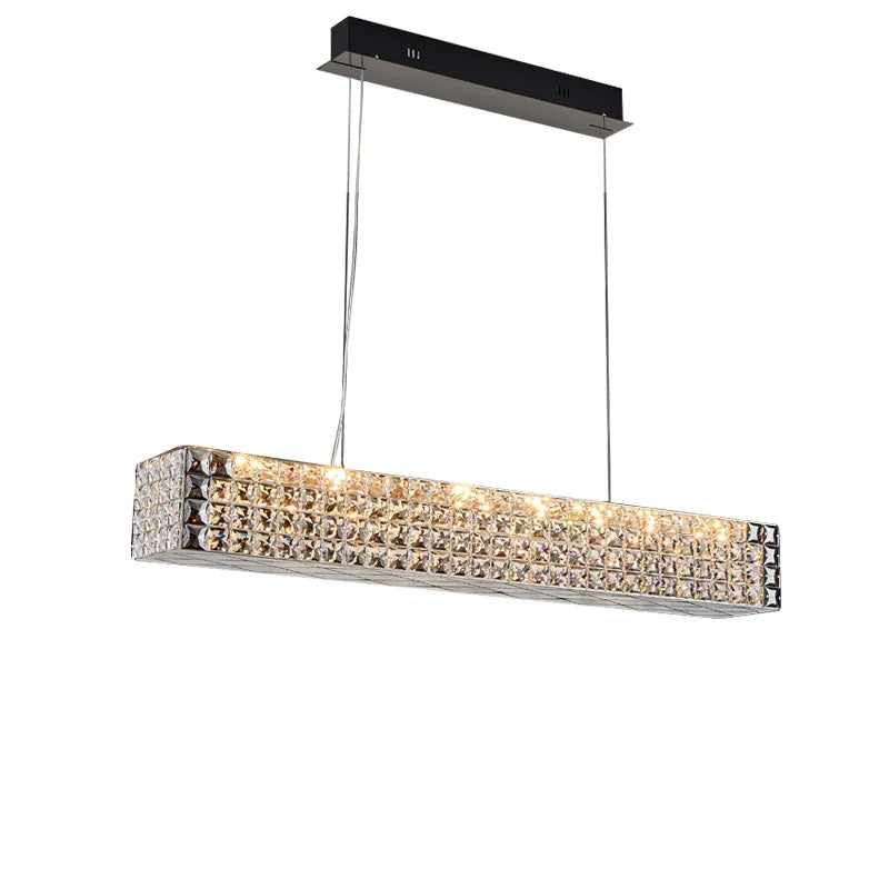 Afralia™ Crystal Chandelier: LED Ceiling Dining Room Lighting for Long Table Decor