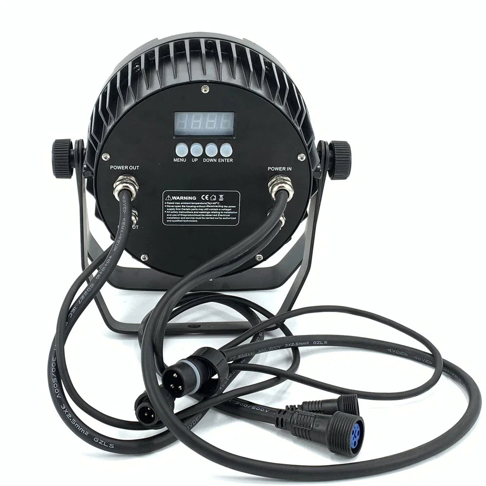 Afralia™ 18x18W RGBWA UV LED Par Lights for Professional Stage Wash, DMX512 Control