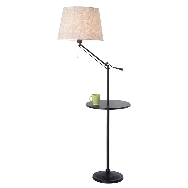 Afralia™ Vintage Iron Corner Floor Lamp for Living Room Decor