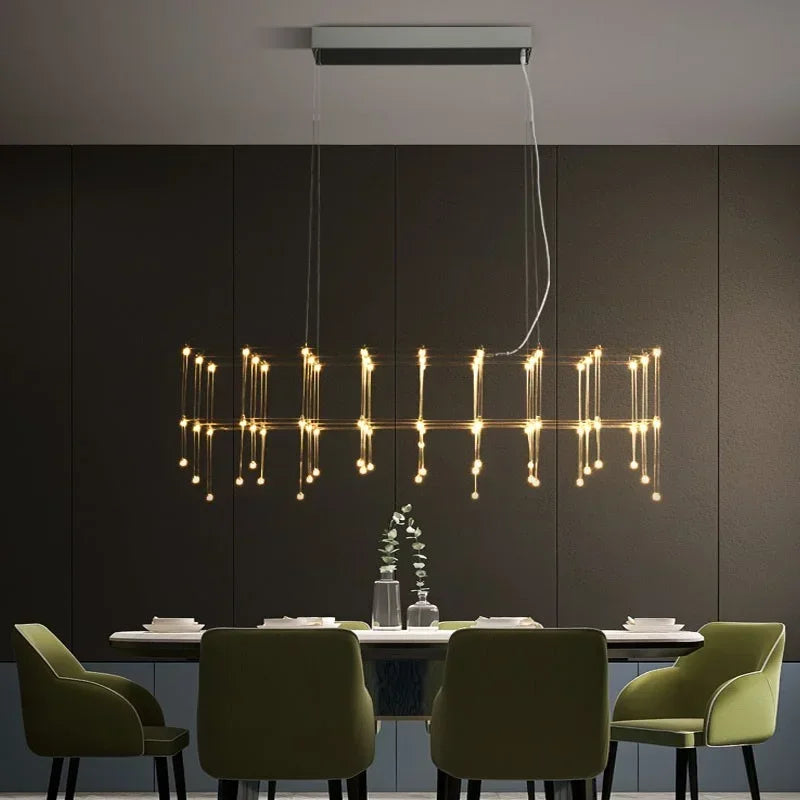 Afralia™ Nordic Starry Chandelier: Minimalist Luminaire for Clothing Store, Bar & Desk