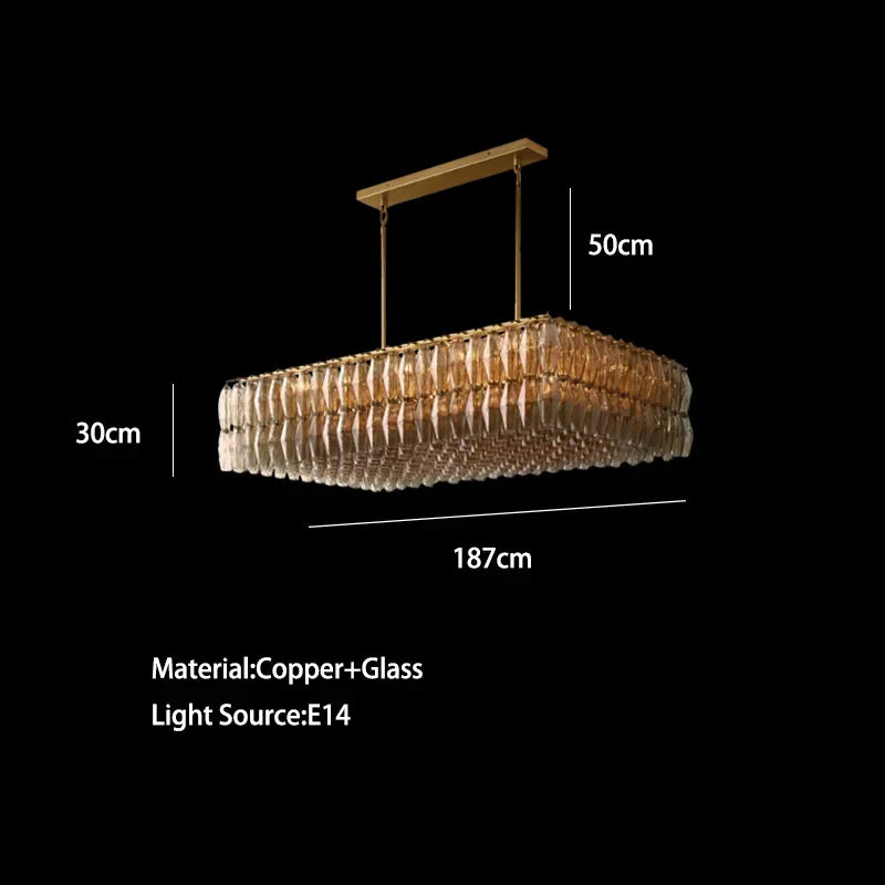 Afralia™ Classical Large Copper Hanging Ceiling Lamps for Luxury Home Decor