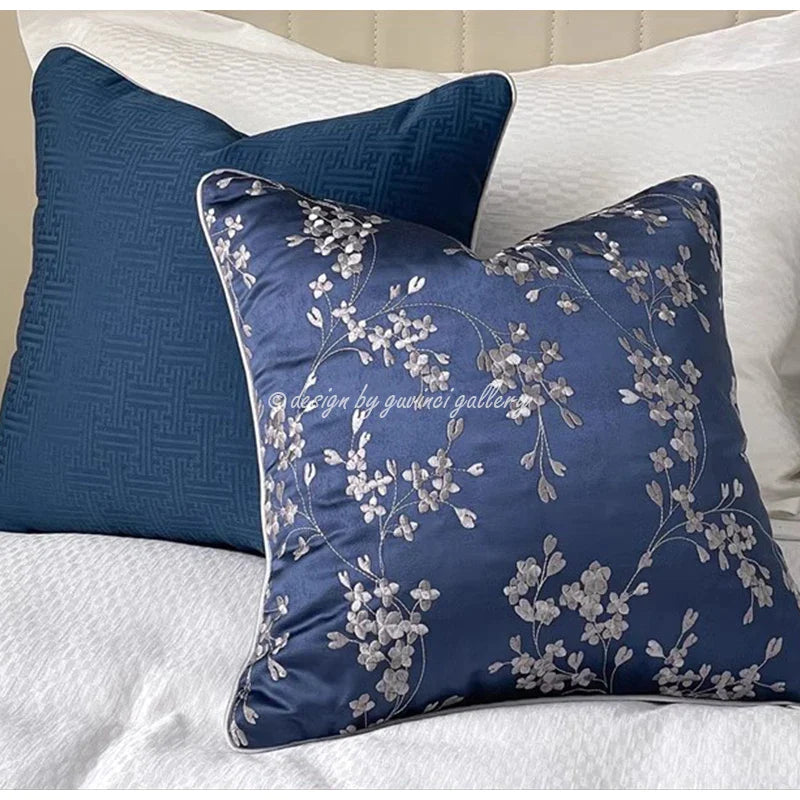 Afralia™ Geometric Jacquard Cushion Cover 45x45cm - European Art Decor for Home