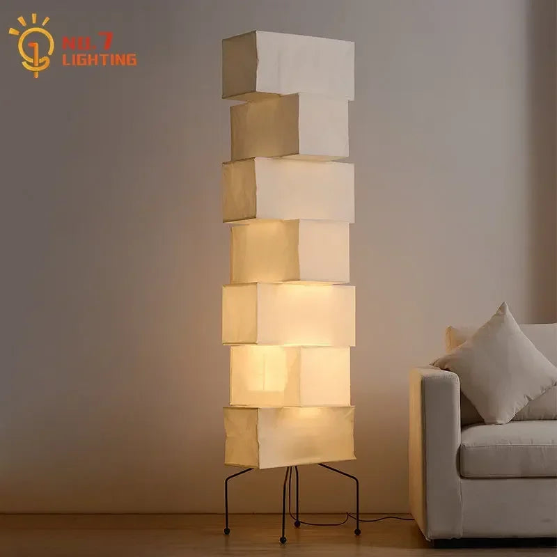 Afralia™ Noguchi Akari Floor Lamp LED E27 Modern Light for Living Room Sofas