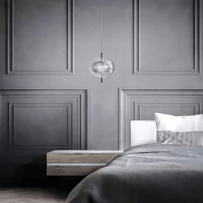 Afralia™ Nordic Glass Pendant Chandelier Bedroom Dining Hall Lighting Fixture