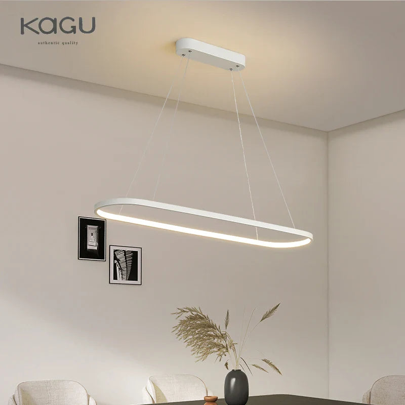 Afralia™ Modern LED Pendant Lamp for Living Room, Restaurant, Bedroom Decor - Remote Control