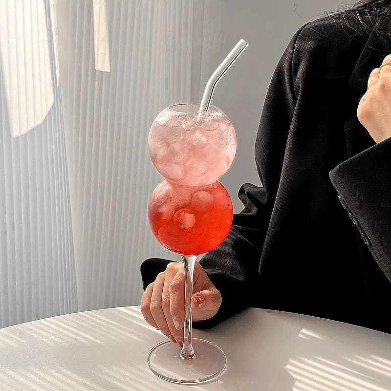 Afralia™ Bubble Ball Glasses Drinkware for Bar and Restaurant