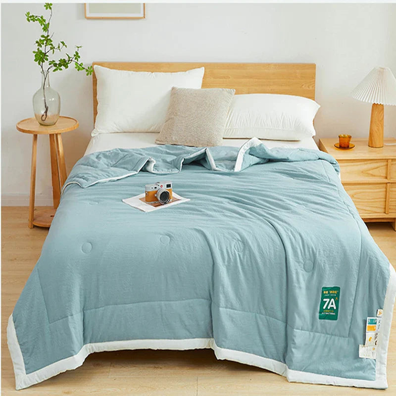 Afralia™ Summer Breeze Cotton Quilt for Queen/King Double Single Bed