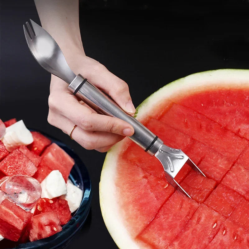 Afralia™ Watermelon Fork & Slicer Set for Easy Fruit Cutting