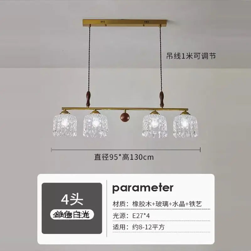 Afralia™ Retro Rose Glass Chandelier Daily Lighting for Living Room & Bedroom