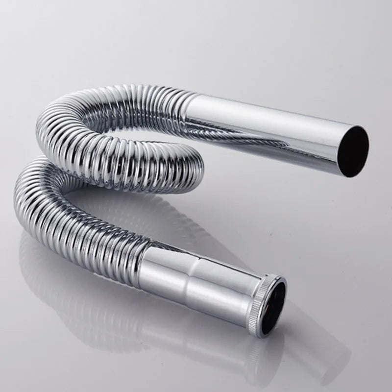 Afralia™ Brass Hose Siphon Sink Drain Water Tube Pipe DN30 Set.