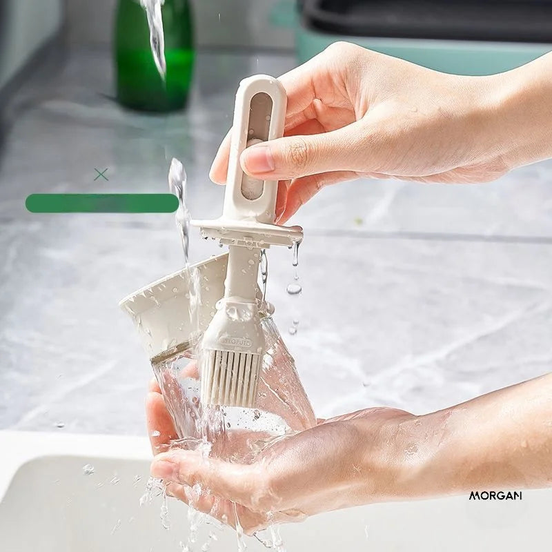 Afralia™ Glass Oil Bottle: Portable Kitchen Oil Brush for Cooking, Baking, Barbecue