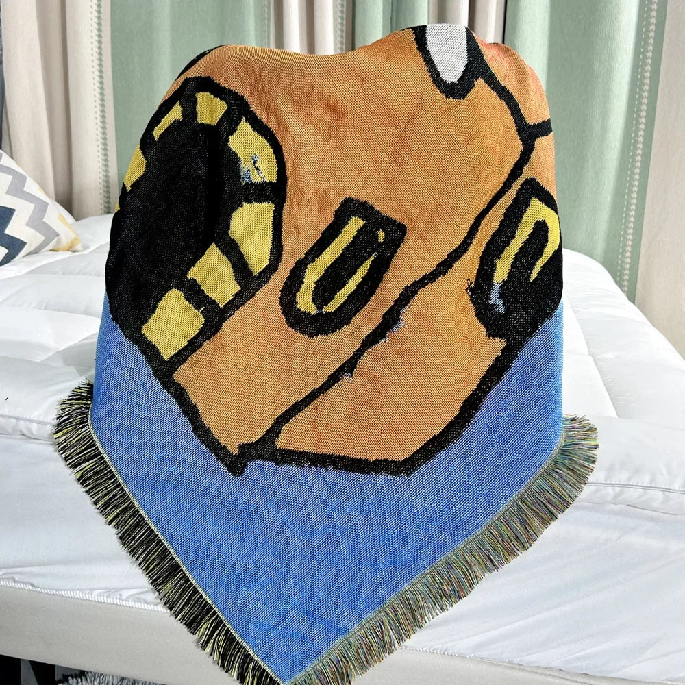 Afralia™ Abstract Aesthetic Tapestry Sofa Blanket