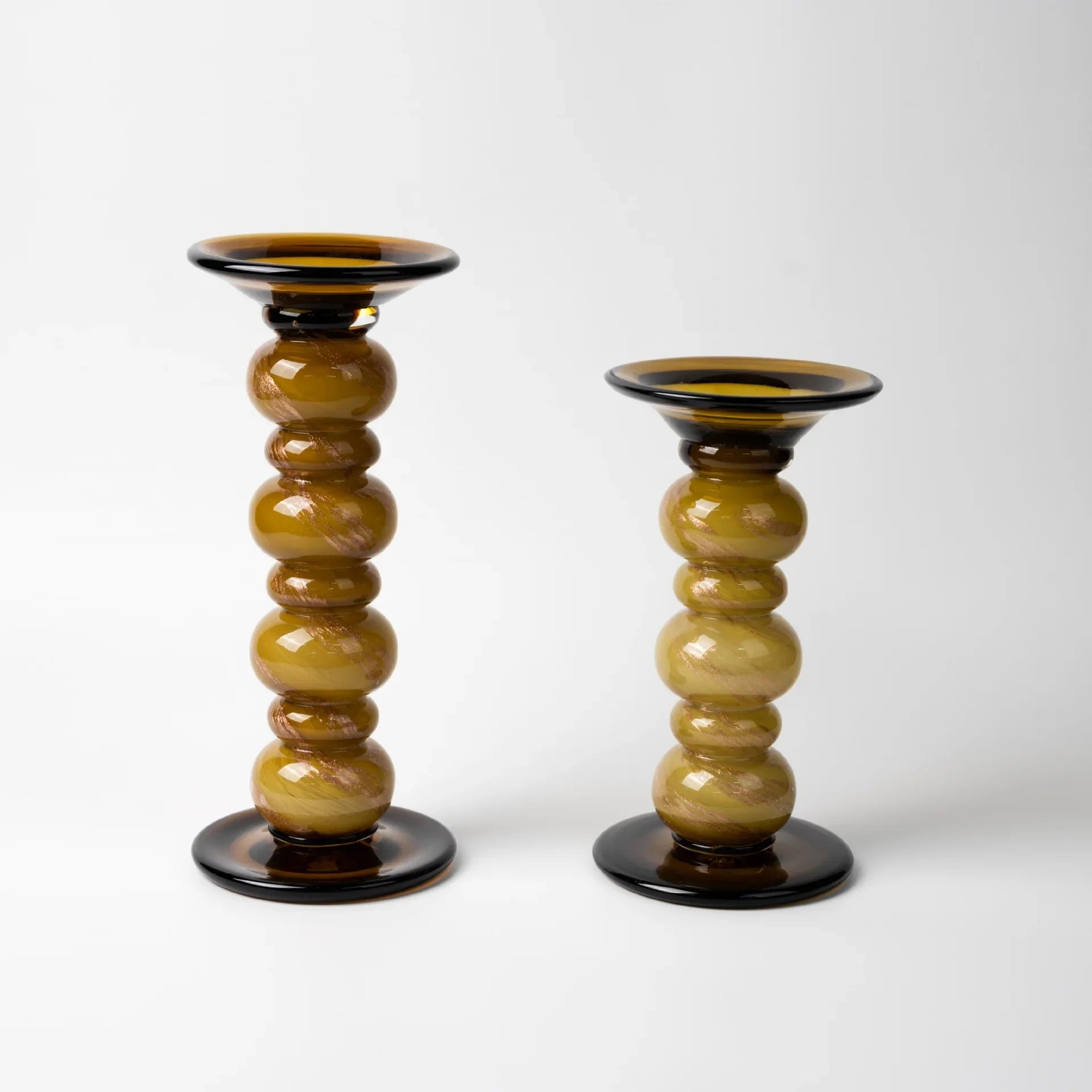 Afralia™ Glass Candlestick Geometric Pebbles Candle Holder for Wedding Centerpieces