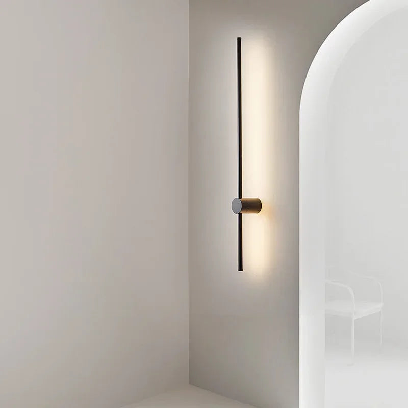 Afralia™ Modern Nordic LED Wall Lamp for Bedroom Aisle Decor Black Bathroom Sconce