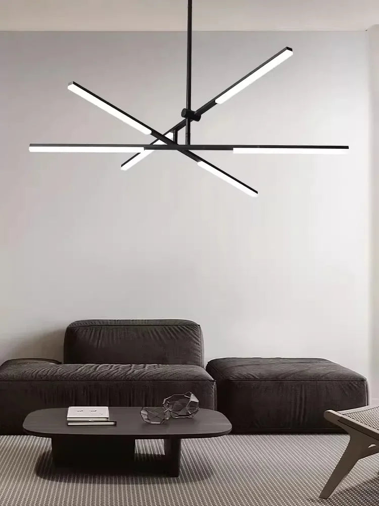 Afralia™ Nordic Rotatable LED Pendant Lights for Minimalist Living Dining Room Chandeliers